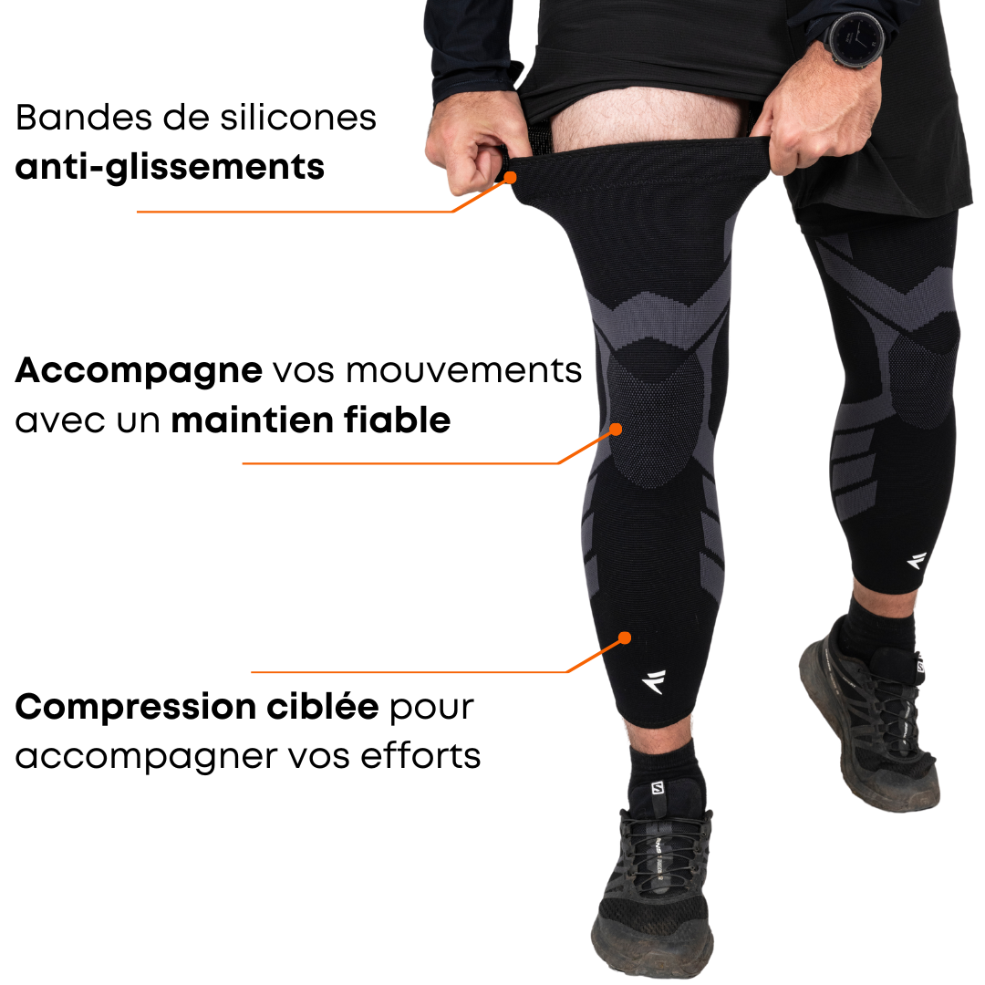Compression support for knees and legs